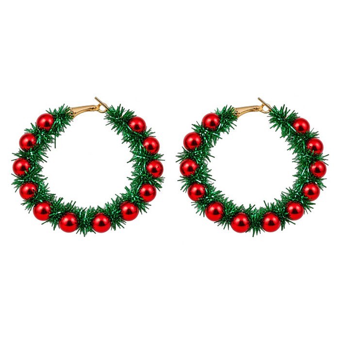 Xmas Χριστουγεννιάτικα Σκουλαρίκια Κρίκοι με Καμπανούλες