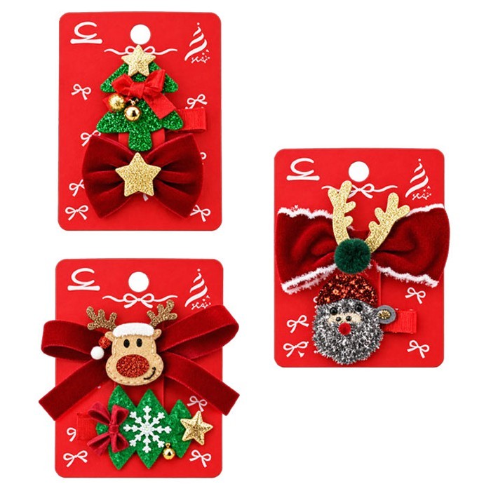 Festive Σετ Χριστουγεννιάτικα Κλιπ Μαλλιών 2 Τεμάχια