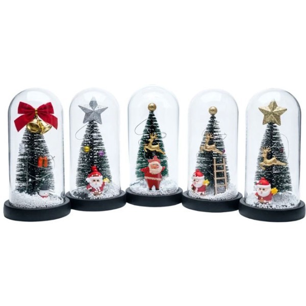 Xmas Χριστουγεννιάτικο Φανάρι Με Φως Άγιος Βασίλης