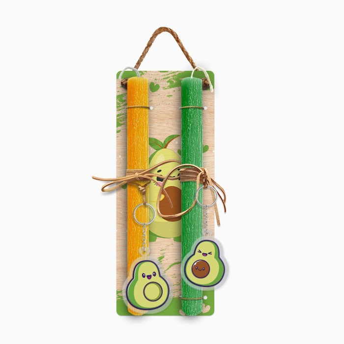 Avocado Amore Πασχαλινή Λαμπάδα 30cm