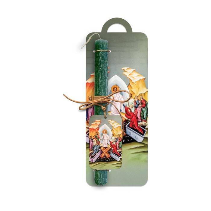 Χριστός Ανέστη Πασχαλινή Λαμπάδα 30cm