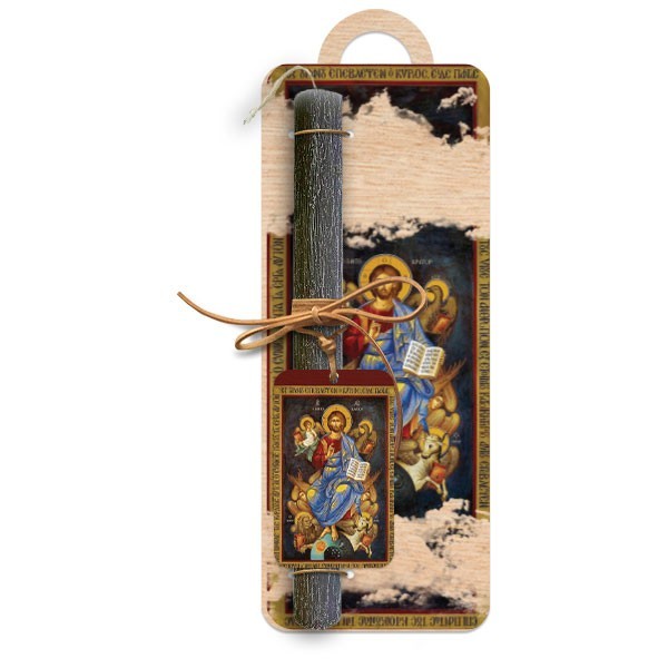 Χριστός ο Παντοκράτωρ Πασχαλινή Λαμπάδα 30cm