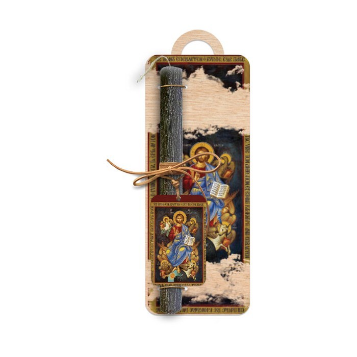 Χριστός ο Παντοκράτωρ Πασχαλινή Λαμπάδα 30cm