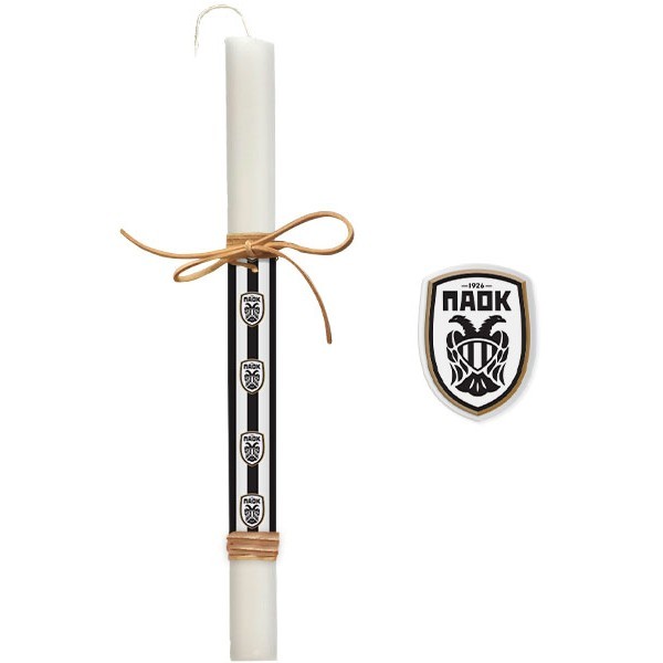 PAOK Πασχαλινή Λαμπάδα 30cm