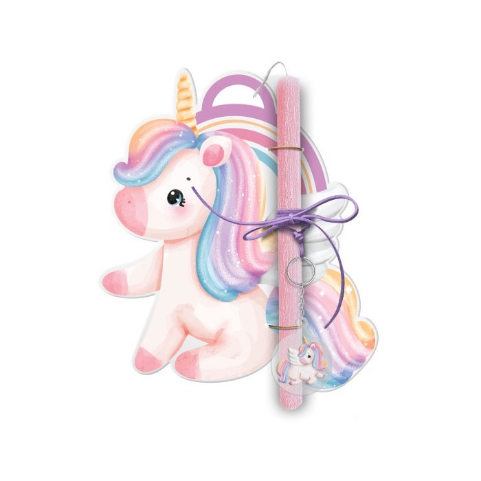 Baby Unicorn Πασχαλινή Λαμπάδα 30cm