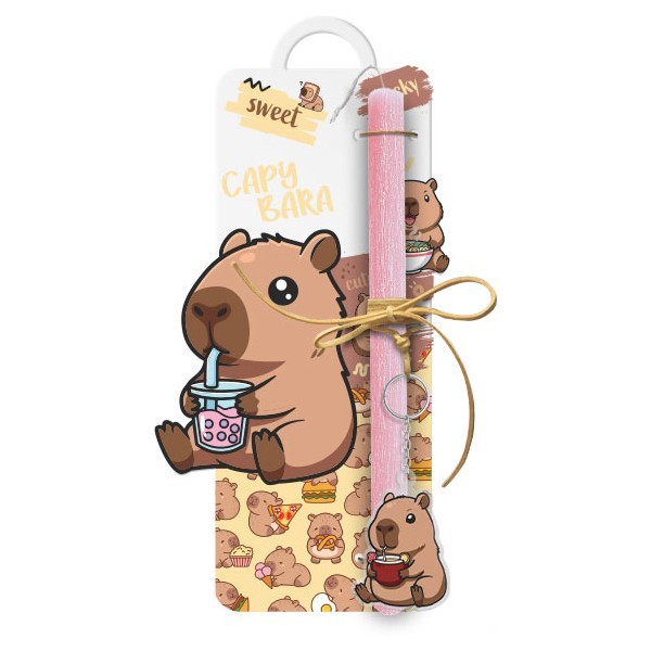 Capybara Πασχαλινή Λαμπάδα 30cm