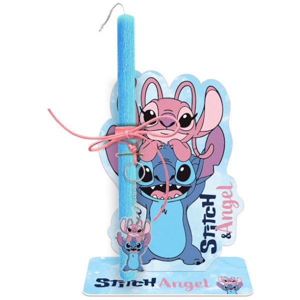 Stitch & Angel Πασχαλινή Λαμπάδα 30cm