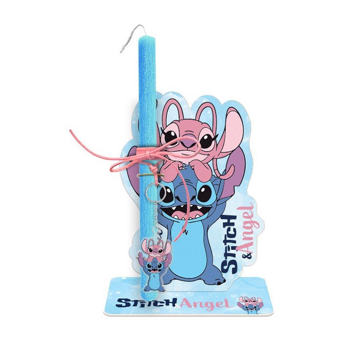 Stitch & Angel Πασχαλινή Λαμπάδα 30cm