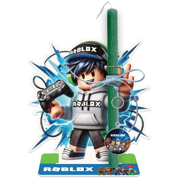 Roblox Blue Πασχαλινή Λαμπάδα 30cm