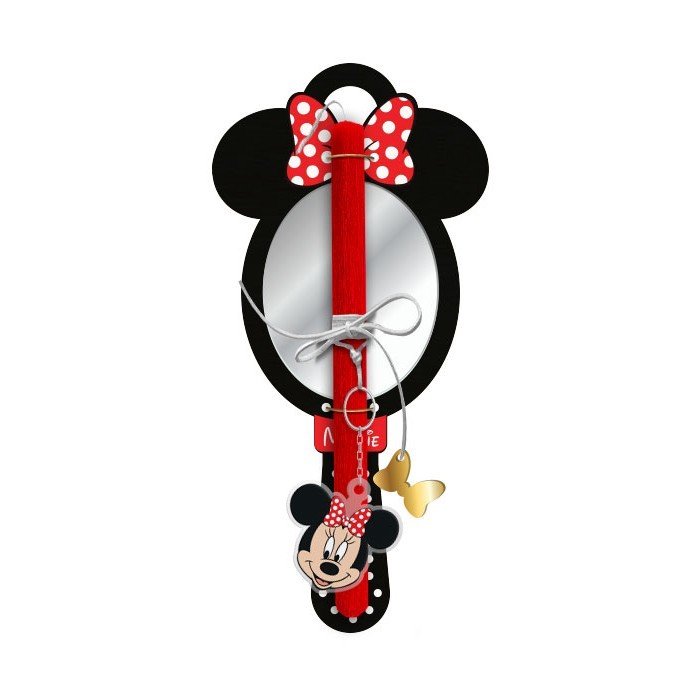 Minnie Mouse Mirror Πασχαλινή Λαμπάδα 30cm
