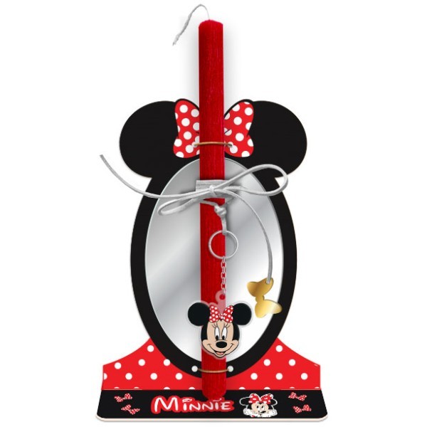 Minnie Mirror Πασχαλινή Λαμπάδα 30cm Με Plexiglass Καθρέφτη