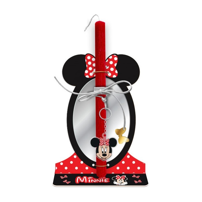 Minnie Mirror Πασχαλινή Λαμπάδα 30cm Με Plexiglass Καθρέφτη