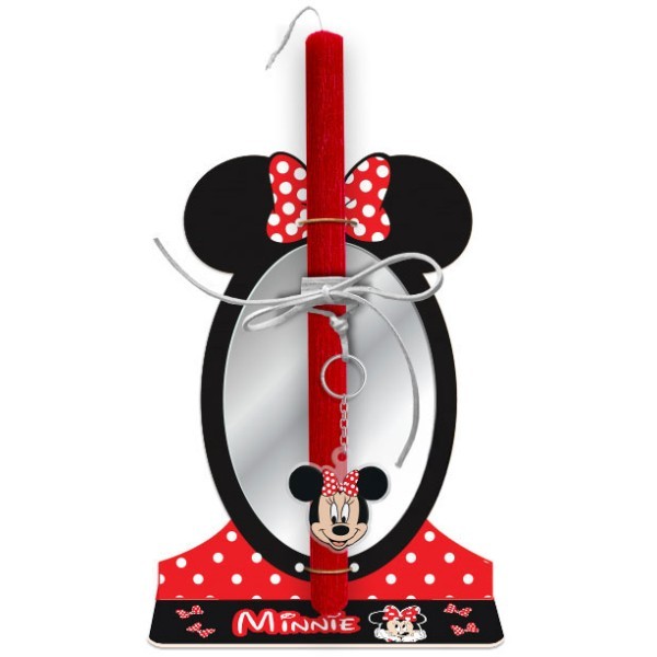 Minnie Mirror Πασχαλινή Λαμπάδα 30cm Με Plexiglass Καθρέφτη