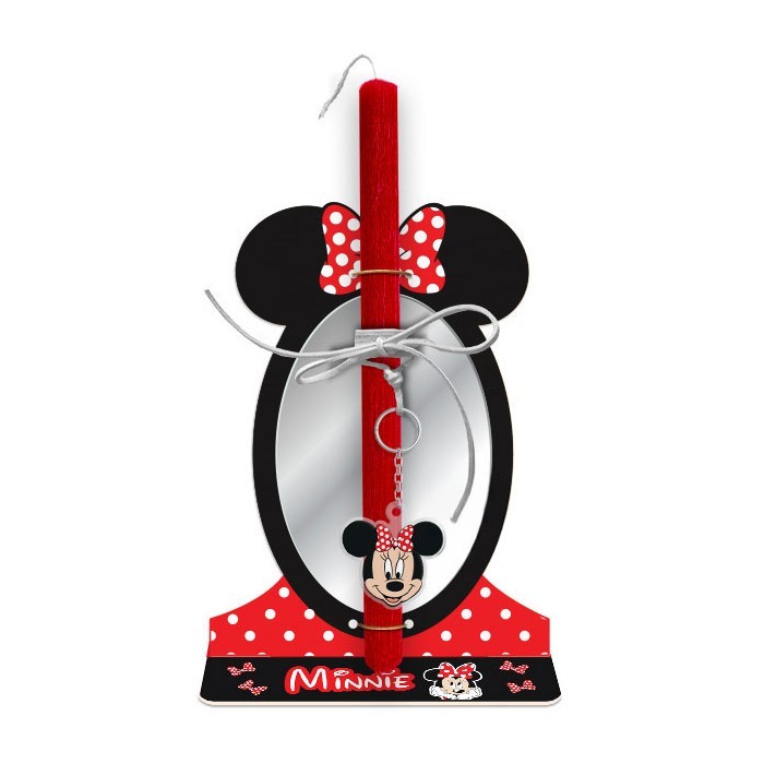Minnie Mirror Πασχαλινή Λαμπάδα 30cm Με Plexiglass Καθρέφτη
