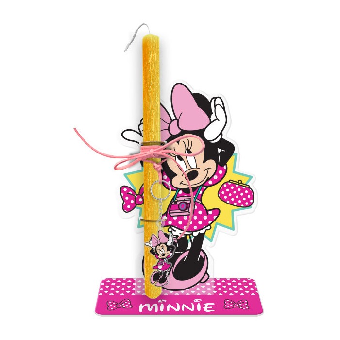 Minnie Photographer Πασχαλινή Λαμπάδα 30cm