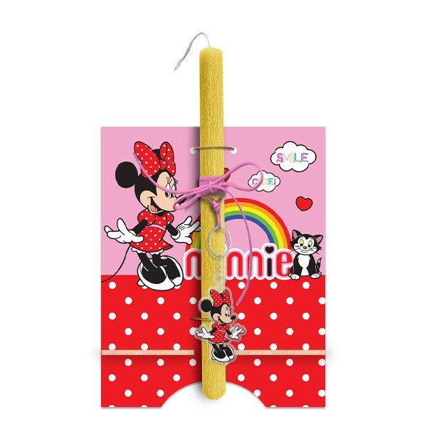 Minnie Rainbow Πασχαλινή Λαμπάδα 30cm