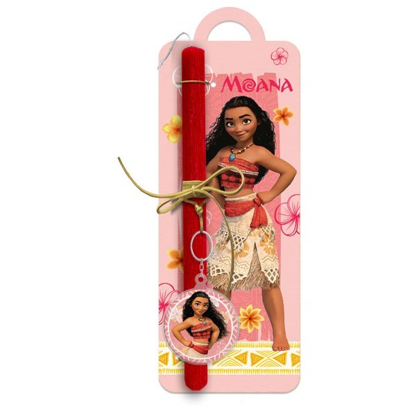 Moana Πασχαλινή Λαμπάδα Πορτοκαλί 30cm