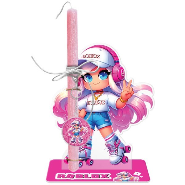 Roblox Girl Πασχαλινή Λαμπάδα 30cm