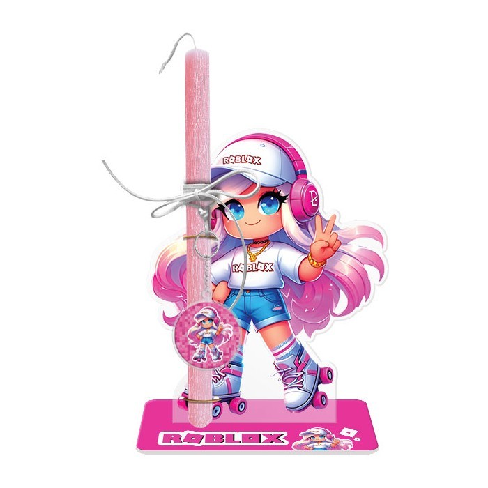 Roblox Girl Πασχαλινή Λαμπάδα 30cm