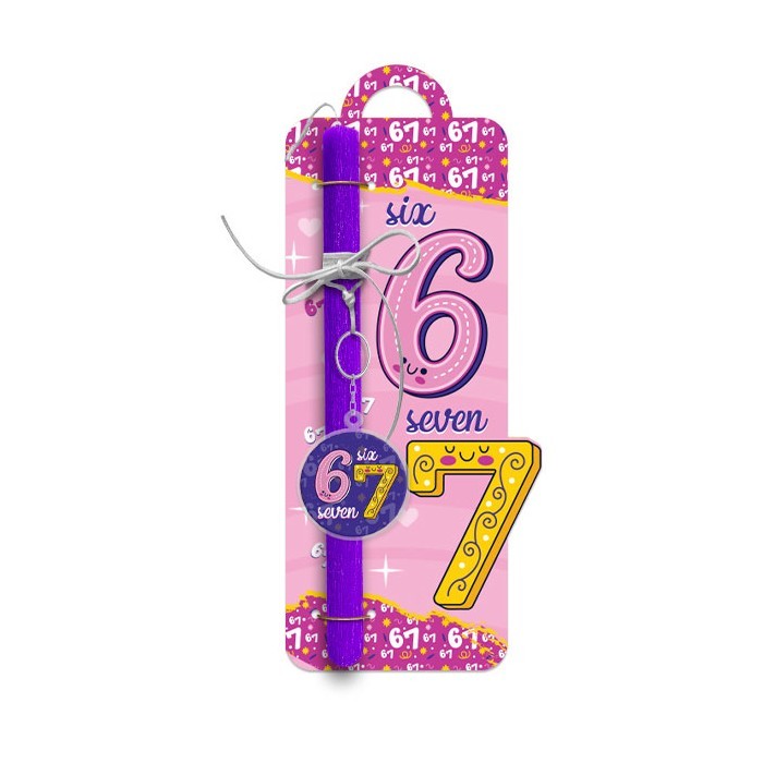 Six Seven Girl Πασχαλινή Λαμπάδα 30cm