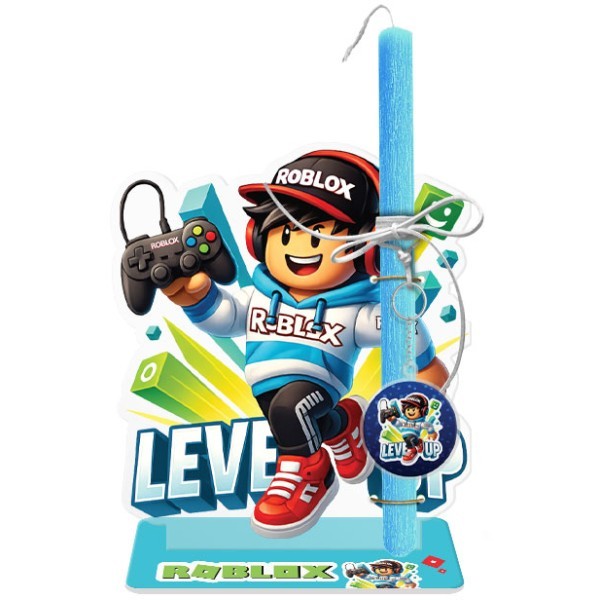 Roblox Boy Πασχαλινή Λαμπάδα 30cm