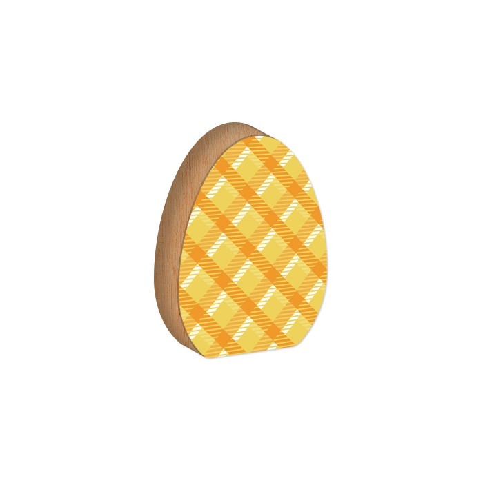 Egg Επιτραπέζιο Διακοσμητικό Πασχαλινό Αυγό Πορτοκαλί Σχέδια