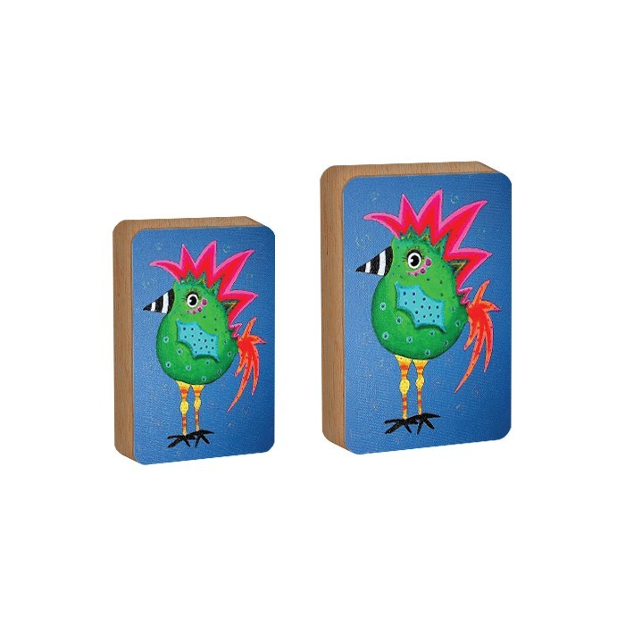 Happy Επιτραπέζιο Πασχαλινό Διακοσμητικό Με Πολύχρωμη Κότα