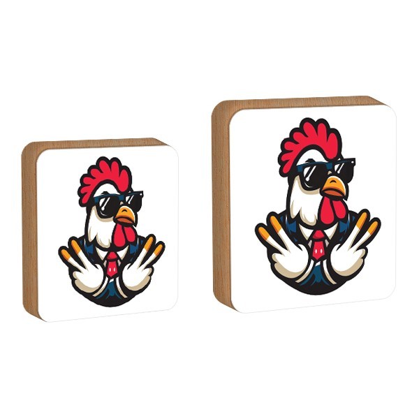 CoCo Επιτραπέζιο Πασχαλινό Διακοσμητικό Με Κόκορα Ροκ 11x11cm