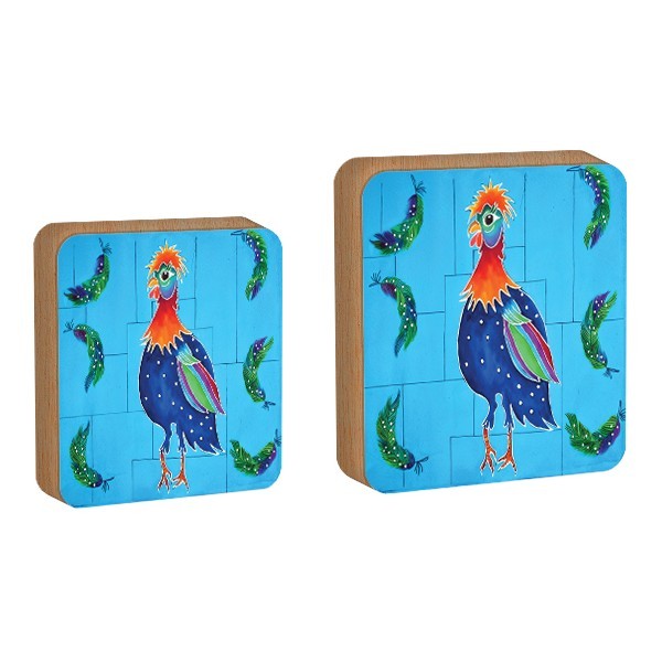 Vitro Επιτραπέζιο Πασχαλινό Διακοσμητικό Με Γαλάζια Κότα 11x11cm