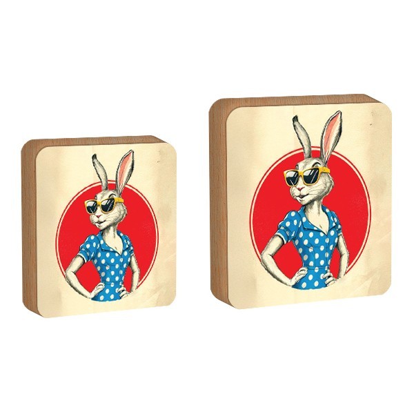 Rabbit Women Επιτραπέζιο Πασχαλινό Διακοσμητικό Γυναίκα Κουνέλι