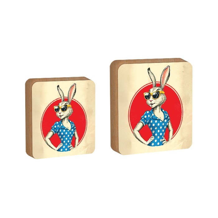 Rabbit Women Επιτραπέζιο Πασχαλινό Διακοσμητικό Γυναίκα Κουνέλι