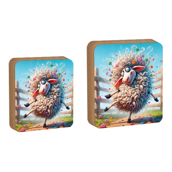 Crazy Sheep Επιτραπέζιο Πασχαλινό Διακοσμητικό 14x14cm Πρόβατο