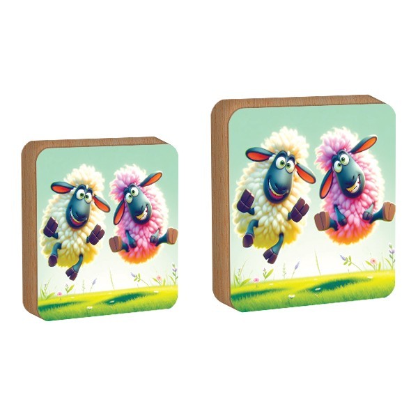 Pink Sheep Επιτραπέζιο Πασχαλινό Διακοσμητικό Προβατάκι 14x14cm