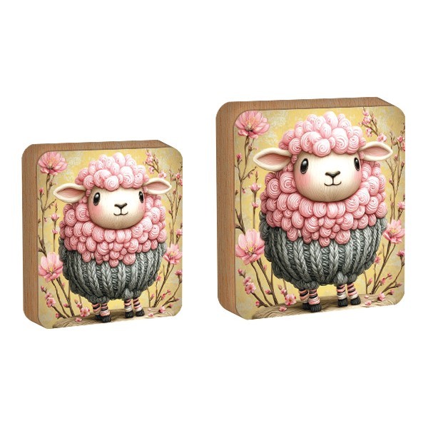 Pink Sheep Επιτραπέζιο Πασχαλινό Διακοσμητικό 14x14cm