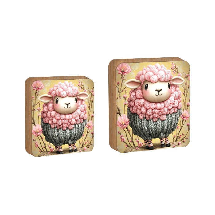 Pink Sheep Επιτραπέζιο Πασχαλινό Διακοσμητικό Προβατάκι