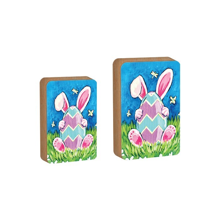 Bunny Επιτραπέζιο Διακοσμητικό Πασχαλινό Λαγουδάκι Με Αυγό