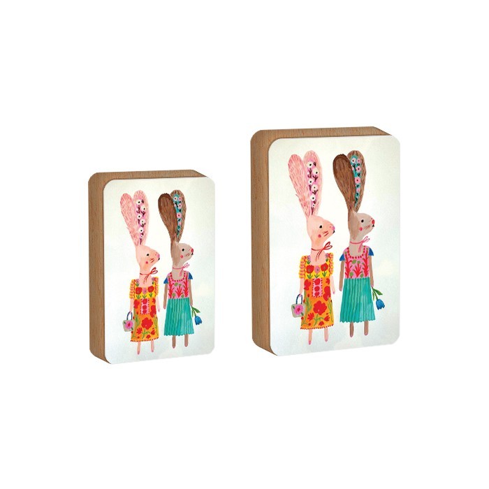 Bunny Girls Επιτραπέζιο Πασχαλινό Διακοσμητικό Με Λαγουδίνες