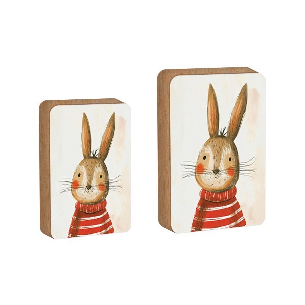 Sweet Bunny Επιτραπέζιο Πασχαλινό Διακοσμητικό Με Λαγουδάκι 11x11cm