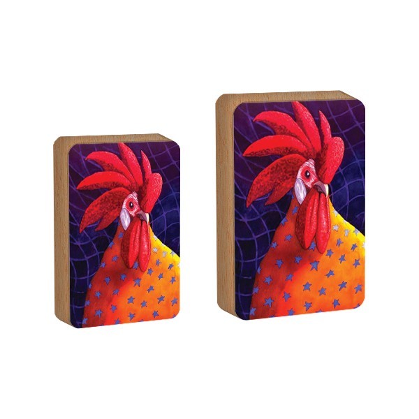 Chic Chic Επιτραπέζιο Πασχαλινό Διακοσμητικό Με Κόκορα 9x12cm