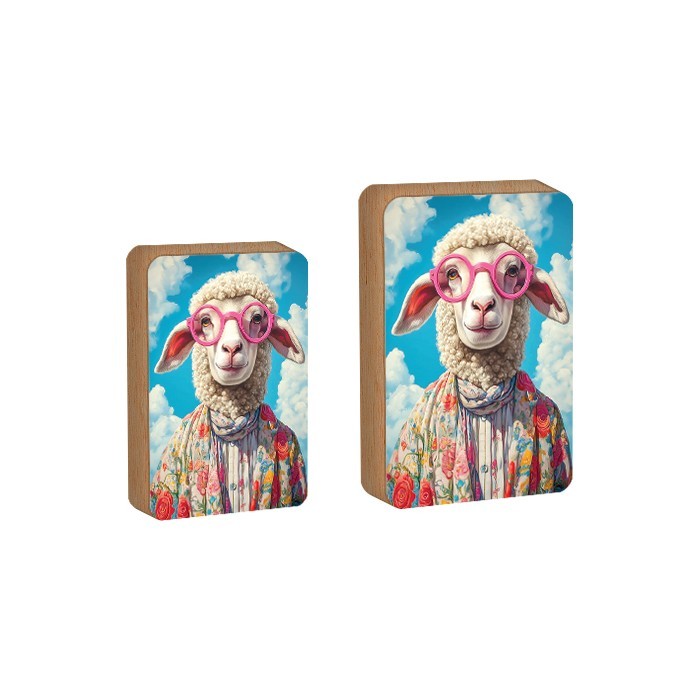 Glasses Επιτραπέζιο Πασχαλινό Διακοσμητικό Πρόβατο Με Γυαλιά