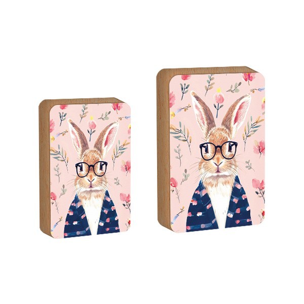 Cute Rabbit Επιτραπέζιο Πασχαλινό Διακοσμητικό 9x12cm