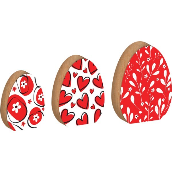 Red Eggs Επιτραπέζιο Πασχαλινό Διακοσμητικό