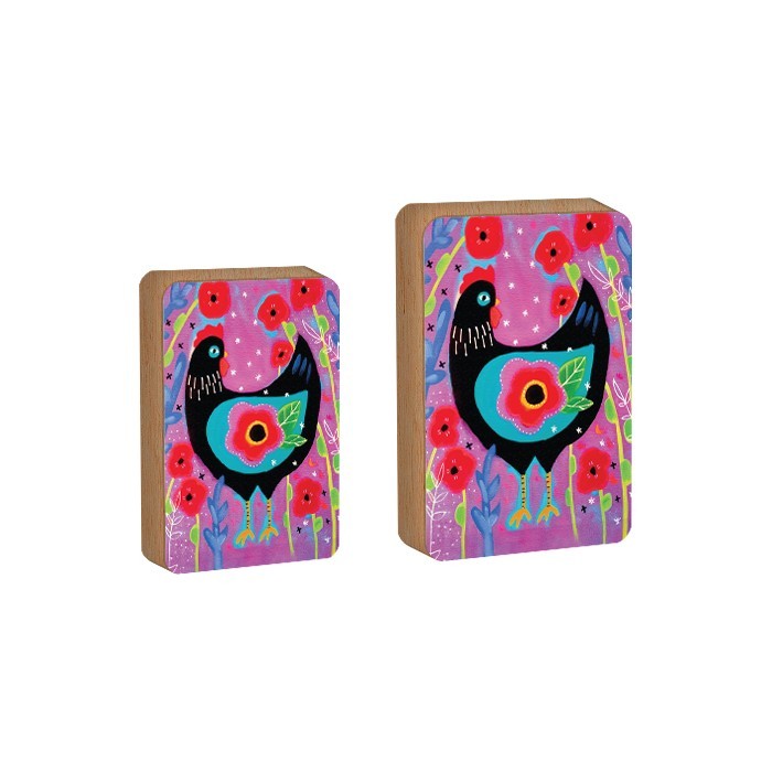 Flower Chicken Επιτραπέζιο Πασχαλινό Διακοσμητικό