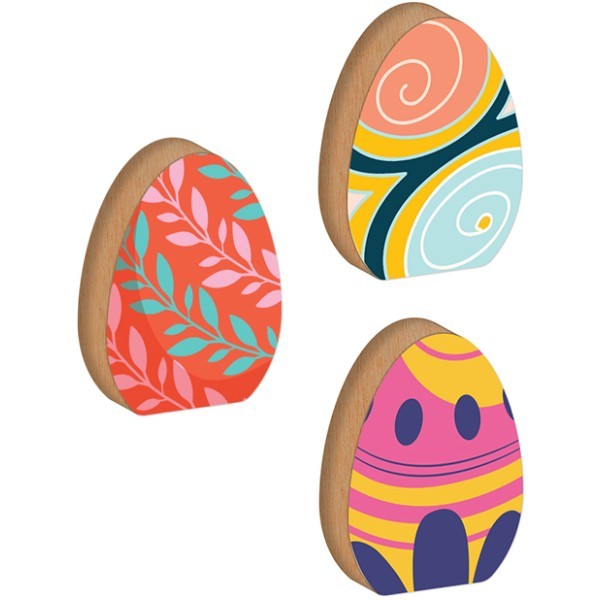 Flower Επιτραπέζιο Διακοσμητικό Πασχαλινό Αυγό Κόκκινο 11x15cm