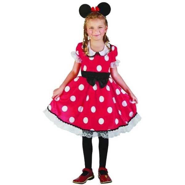 Mini Mouse Φόρεμα Με Ζώνη Και Στέκα Παιδική Στολή