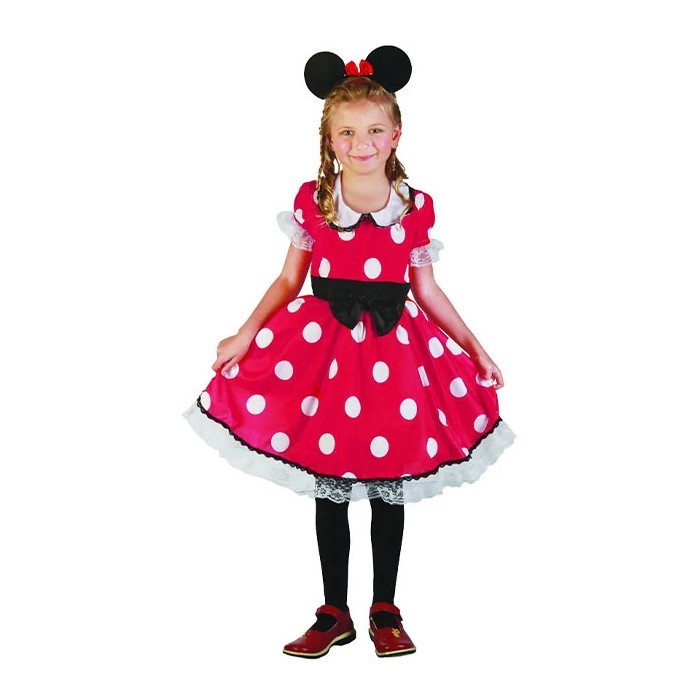 Mini Mouse Φόρεμα Με Ζώνη Και Στέκα Παιδική Στολή