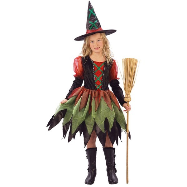 Fairy-Witch Φόρεμα Καπέλο Παιδική Στολή 