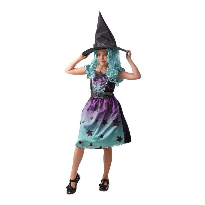 Witch Φόρεμα Με Καπέλο Παιδική Στολή