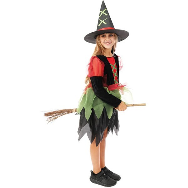 Fairy-Witch Φόρεμα Καπέλο Παιδική Στολή 