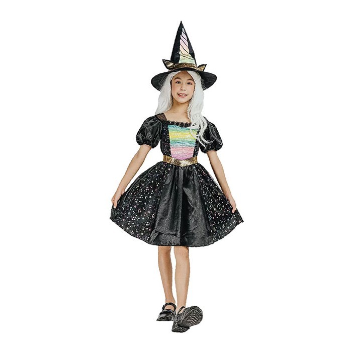 Witch-Unicorn Φόρεμα Με Ζώνη Και Καπέλο Παιδική Στολή